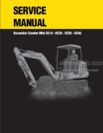 Photo 4 - New Holland EC15 EC25 EC35 EC45 Service Manual Excavator Crawler Mini 8661172601R0