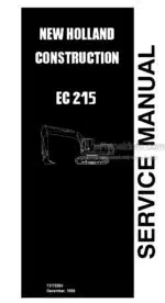 Photo 4 - New Holland EC215 Service Manual Excavator 73179384
