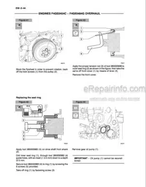 Photo 2 - New Holland F4GE0484G F4GE0454C Repair Manual Engine 6036711100