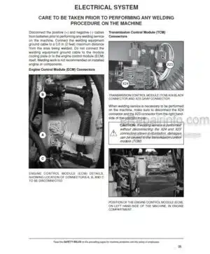 Photo 8 - New Holland E26BSR E29BSR Service Manual Mini Excavator 84563189B