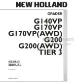 Photo 5 - New Holland GI40VP GI70VP GI70VP(AWD) G200(AWD) Tier 3 Repair Manual Grader 71114195NA