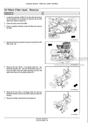 Photo 12 - New Holland 200 240 Speedrower Tier 3 Service Manual Self-Propelled Windrower
