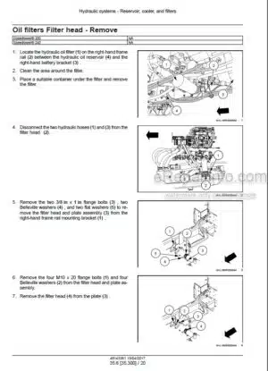 Photo 11 - New Holland 200 240 Speedrower Tier 3 Service Manual Self-Propelled Windrower