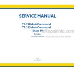 Photo 4 - New Holland T7.290 T7.315 AutoCommand Service Manual Tractor