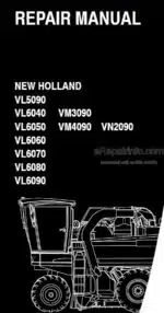 Photo 4 - New Holland VL5090 6040 3090 6050 VM4090 VN2090 VL6060 6070 6080 6090 Repair Manual Grape Harvester 87613083B