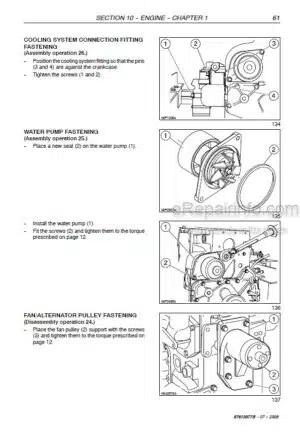 Photo 7 - New Holland VN2080 Service Manual Grape Harvester 84205118A