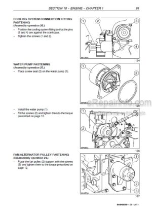 Photo 7 - New Holland TVT135 TVT145 TVT155 TVT170 TVT190 TVT195 Service Manual Tractor 6035448106