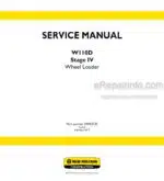Photo 4 - New Holland W110D Stage IV Service Manual Wheel Loader 48083725