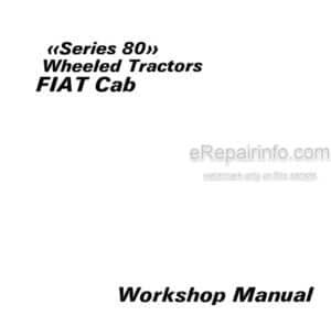 Photo 1 - Fiat Series 80 Workshop Manual Wheeled Tractors Cab 06910060