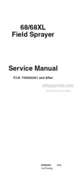 Photo 5 - Flexi Coil 68 68XL Service Manual Field Sprayer 87655441