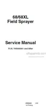 Photo 5 - Flexi Coil 68 68XL Service Manual Field Sprayer 87655441