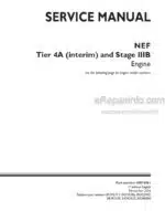 Photo 4 - CNH NEF Tier 4A Interim Stage IIIB Service Manual Engine 48076861