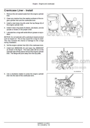 Photo 9 - CNH Vector Tier 2 Stage II Service Manual Engine 84586876