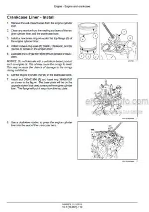 Photo 1 - CNH Vector Tier 2 Stage II Service Manual Engine 84586876