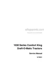 Photo 5 - Case 1030 Comfort King Series Service Manual Draft O Matic Tractor 9-76931
