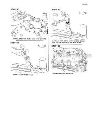 Photo 8 - Case 1030 Comfort King Series Service Manual Draft O Matic Tractor 9-76931