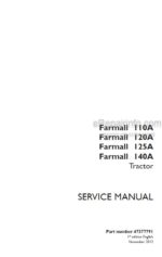 Photo 4 - Case 110A 120A 125A 140A Farmall Service Manual Tractor 47377791