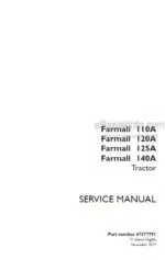 Photo 4 - Case 110A 120A 125A 140A Farmall Service Manual Tractor 47377791