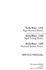 Photo 5 - Case 1210 1220 1230 Early Riser Service Manual Rigid Mounted Trailing Mounted Stacker Planter 84296155