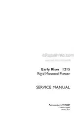 Photo 4 - Case 1215 Early Riser Service Manual Rigid Mounted Planter 47598057