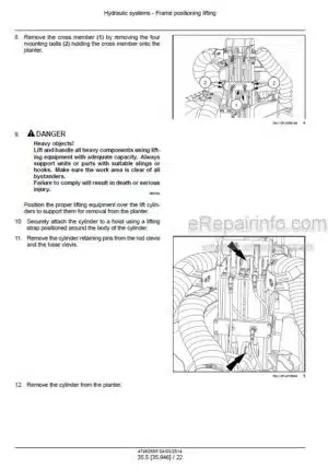Photo 10 - Case 1225AFF 1625AFF Twin-Row Service Manual Front Fold Planter 47462688