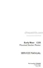 Photo 6 - Case 1235 Early Riser Service Manual Mounted Stacker Planter 47834650