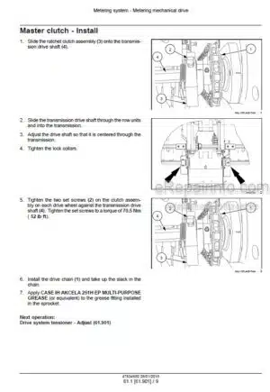 Photo 7 - Case 1240 Early Riser Service Manual Pivot Transport Planter 84591531