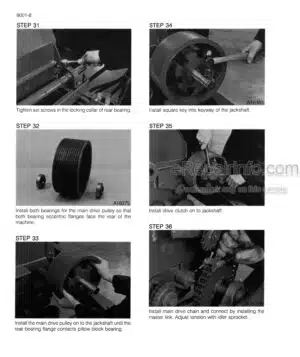 Photo 3 - Case 1250 1350 Service Manual Grinder Mixer 8-99970