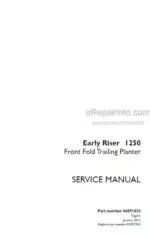 Photo 6 - Case 1250 Early Riser Service Manual Planter 84591533