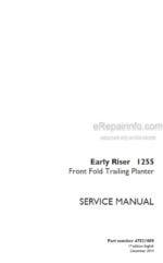 Photo 4 - Case 1255 Early Riser Service Manual Front Fold Trailing Planter 47521009