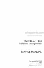 Photo 4 - Case 1260 Early Riser Service Manual Front Fold Trailing Planter 84591535