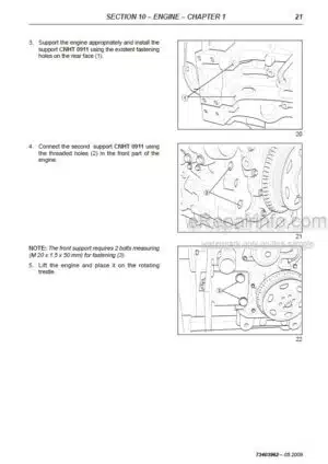 Photo 8 - Case 130 180 Service Manual Compact Tractor 9-76391
