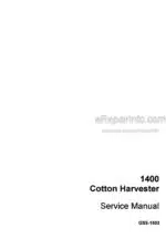 Photo 4 - Case 1400 Service Manual Cotton Harvester GSS-1502