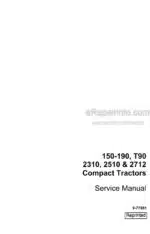 Photo 5 - Case 150 190 T90 2310 2510 2712 Service Manual Compact Tractor 9-77981