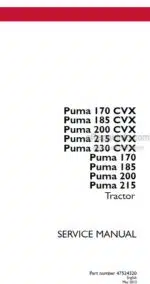 Photo 4 - Case 170CVX 185CVX 200CVX 215CVX 230CVX 170 185 200 215 Puma Service Manual Tractor 47524320