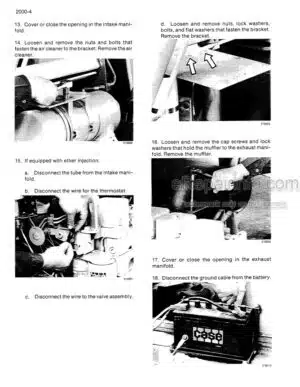 Photo 3 - Case 1845C Service Manual Skid Steer Loader 8-42913R0