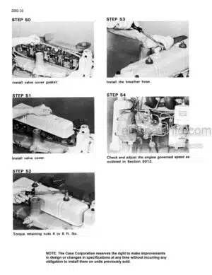 Photo 8 - Case 450 465 450CT Series 3 Repair Manual Skid Steer Compact Track Loader 87634780NA