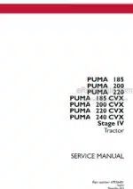 Photo 4 - Case 185 200 220 185CVX 200CVX 220CVX 240CVX Puma Stage IV Service Manual Tractor 47936451