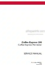 Photo 5 - Case 200 Coffee Express Service Manual Coffee Express Harvester 48025811