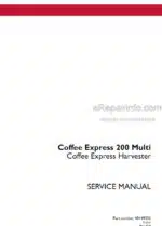 Photo 4 - Case 200 Multi Coffee Express Service Manual Coffee Express Harvester 48149556
