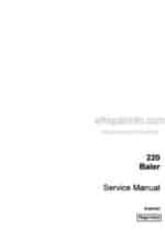 Photo 5 - Case 200 Service Manual Baler 9-64161