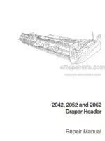 Photo 4 - Case 2042 2052 2062 Repair Manual Draper Header 6 14912