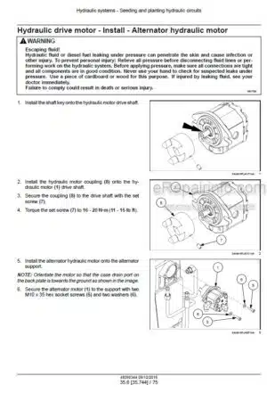 Photo 8 - Case 632 635 735 742 935 Farmlift Stage IIIB Service Manual Telescopic Handler 48192604