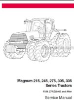 Photo 4 - Case 215 245 275 305 335 Magnum Service Manual Tractor 84315761