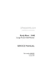 Photo 4 - Case 2160 Early Riser Service Manual Large Front Fold Planter 48029421