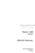 Photo 4 - Case 2240 Patriot Service Manual Sprayer 47581111