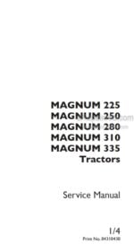 Photo 4 - Case 225 250 280 310 335 Magnum Service Manual Tractor 84318438