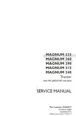 Photo 5 - Case 235 260 290 315 340 Magnum Service Manual Tractor