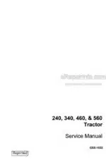 Photo 4 - Case 240 340 460 560 Service Manual Tractor GSS1032