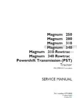 Photo 4 - Case 250 280 310 340 Magnum Rowtrac PST Service Manual Tractor 47910408